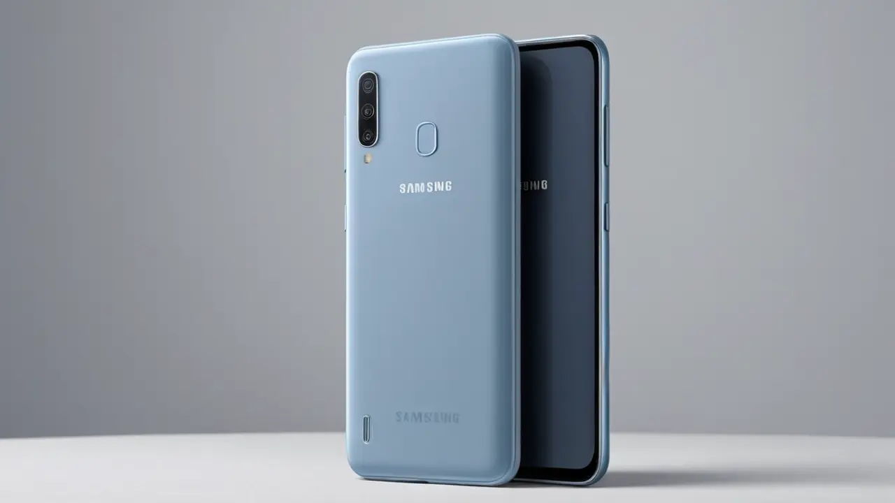 Ilustración tecnológica minimalista de un smartphone