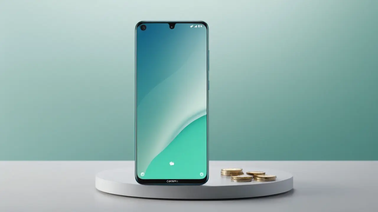 Concepto de smartphone con iconos de características