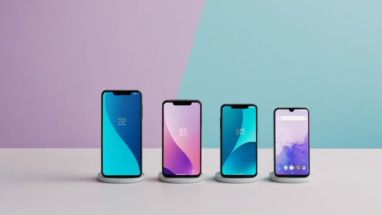 Ilustración comparativa de tecnologías OLED y AMOLED