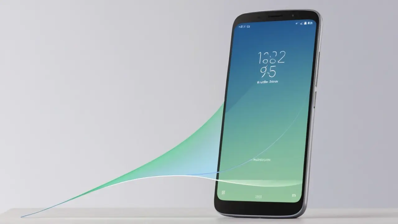 Ilustración del auge y caída de un smartphone