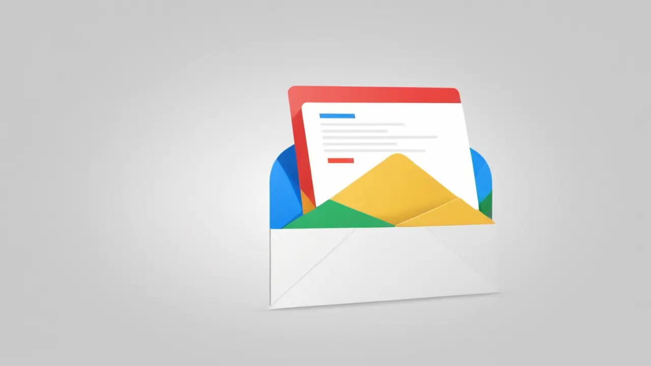 Ilustración corporativa de la interfaz de Gmail