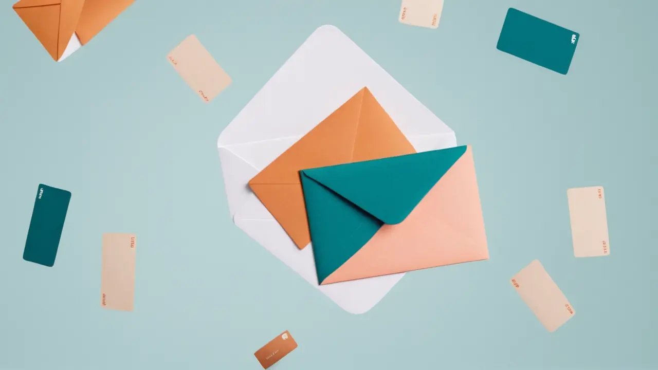 Diseño moderno de una app de email