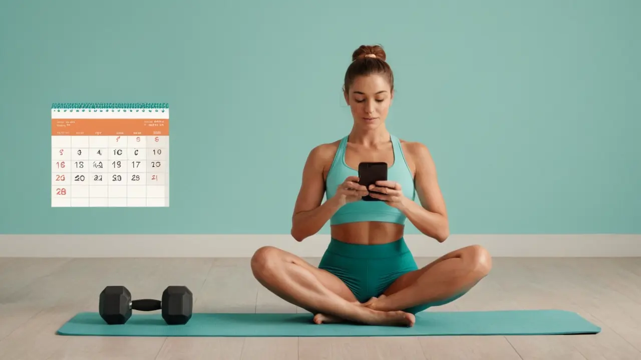 Ilustración vectorial de un reto fitness