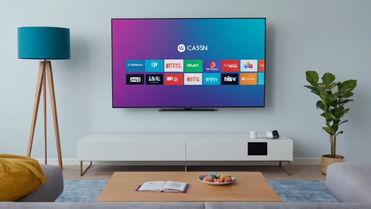 Usuario interactuando con su Smart TV