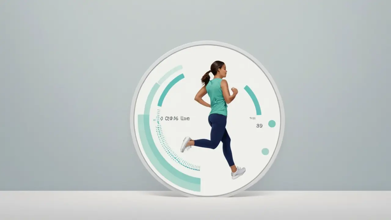Concepto visual de una app de fitness