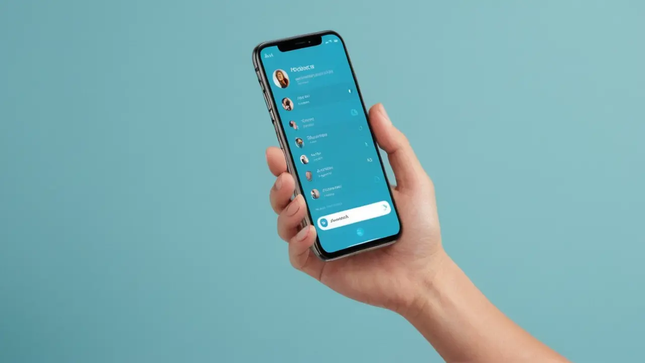 Ilustración corporativa de app para redes sociales