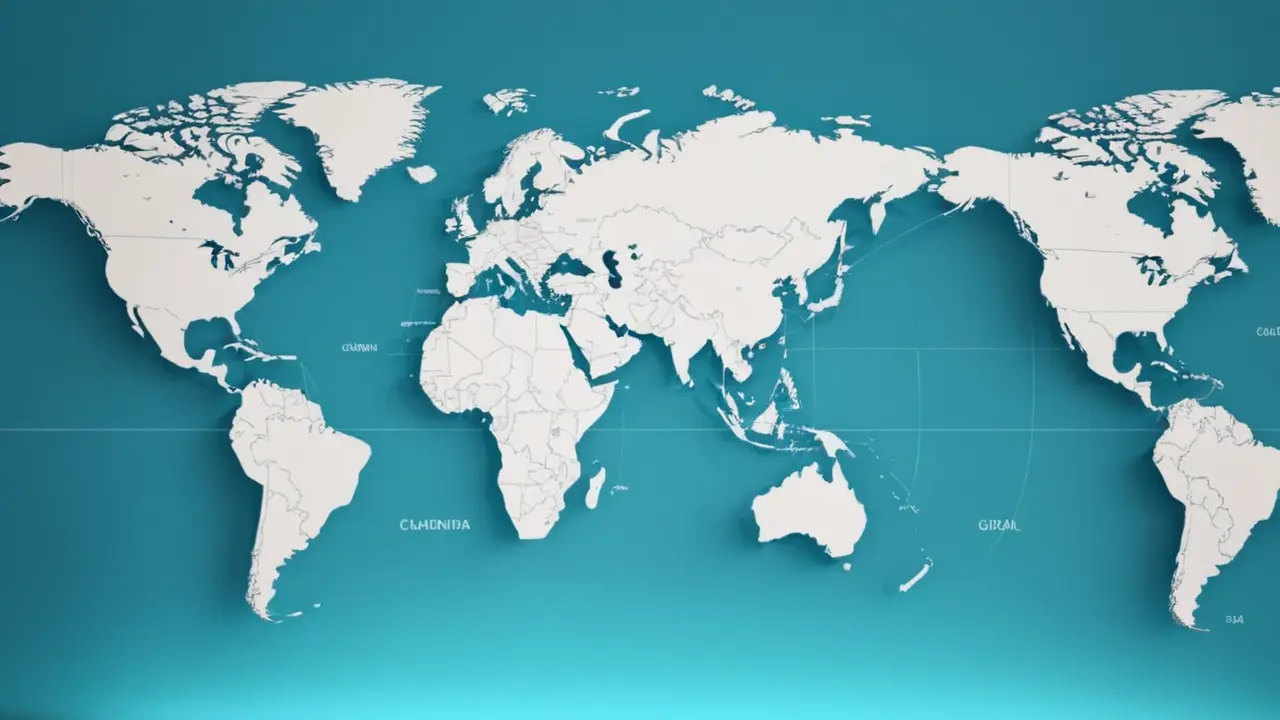 Mapa de la expansión tecnológica global