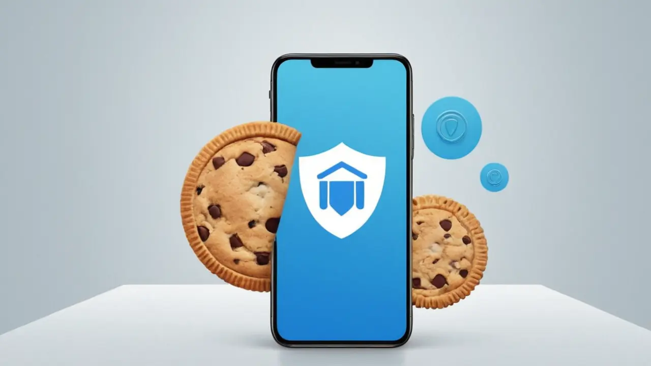 Ilustración de un móvil gestionando su privacidad