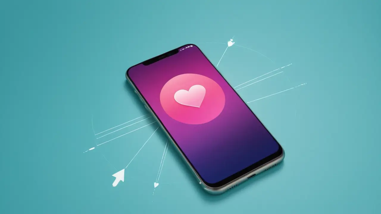 Ilustración tecnológica minimalista de un smartphone