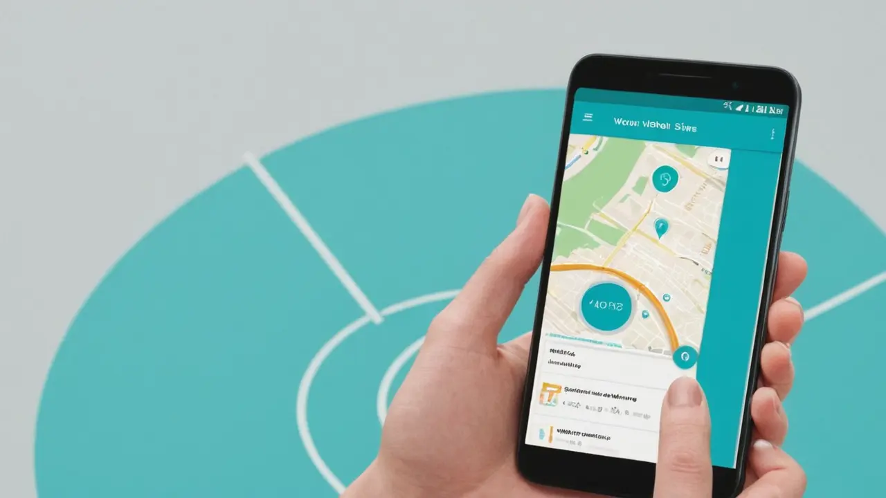 Concepto visual para una app de navegación