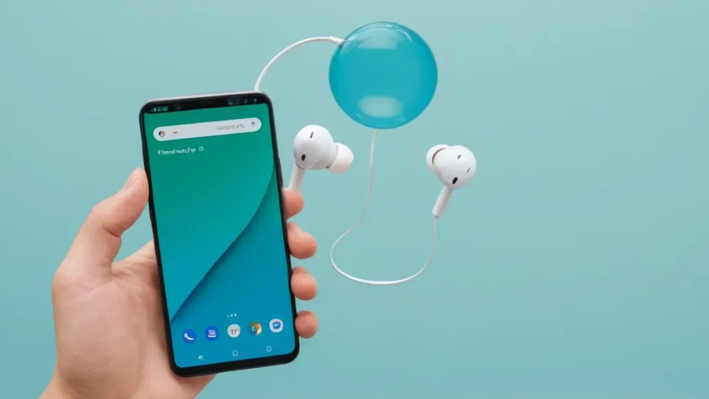 Persona bloqueando el ruido con tecnología