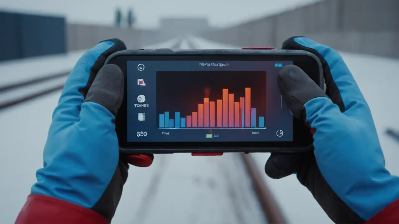 Móvil industrial con cámara térmica