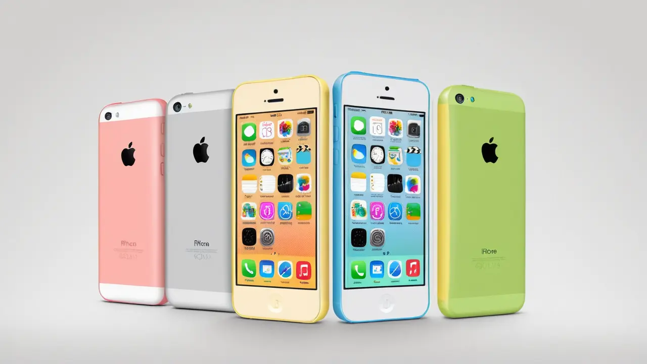 Colorido arco de iPhones 5c