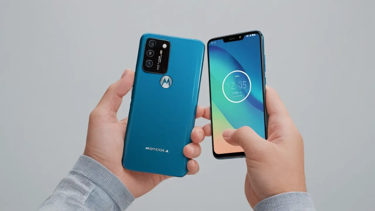 Ilustración minimalista de mano con smartphone