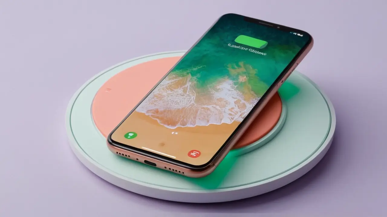 Móvil minimalista con carga inalámbrica rápida