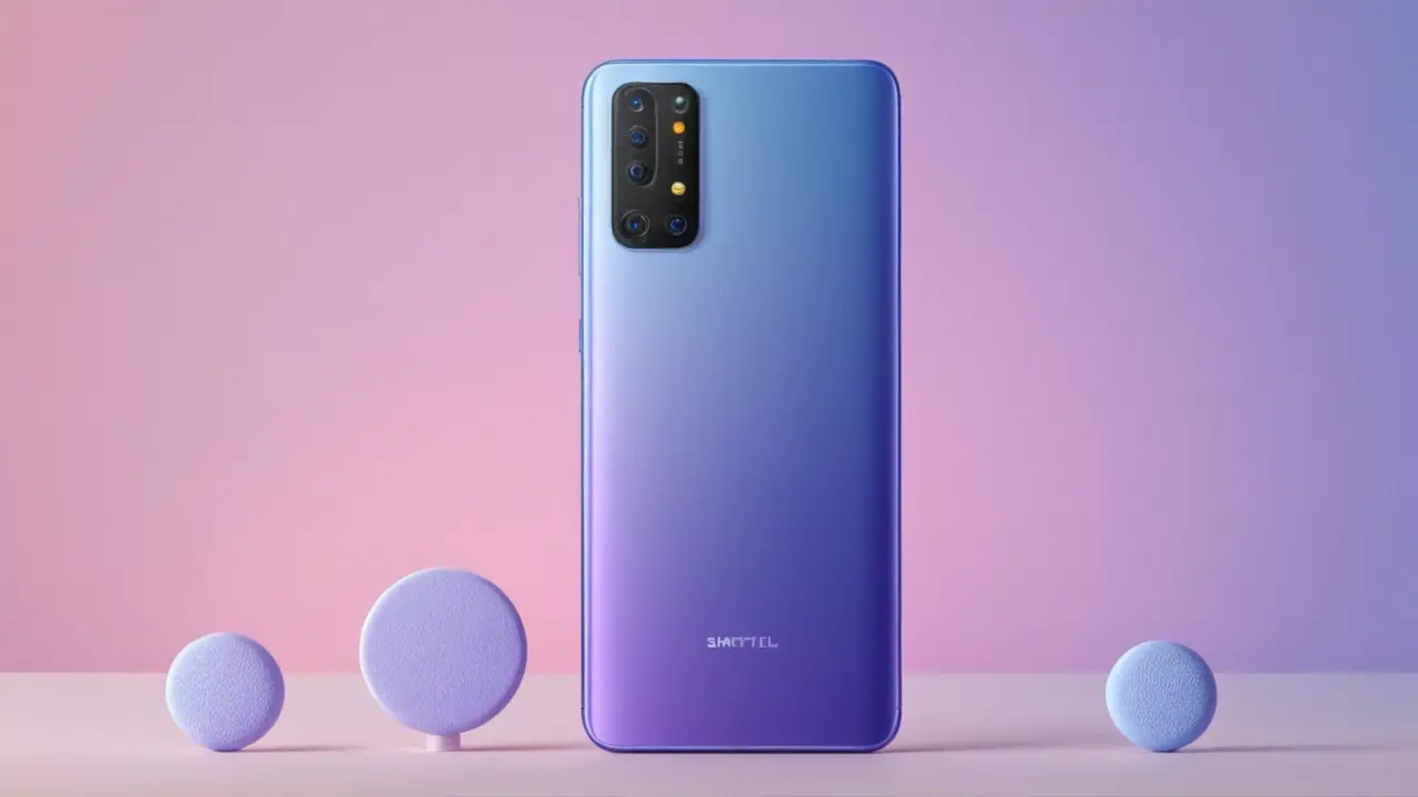 Smartphone moderno con desbloqueo por huella