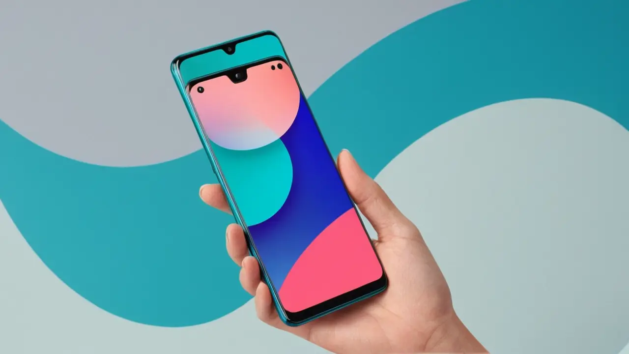 Ilustración vectorial moderna de un smartphone Motorola