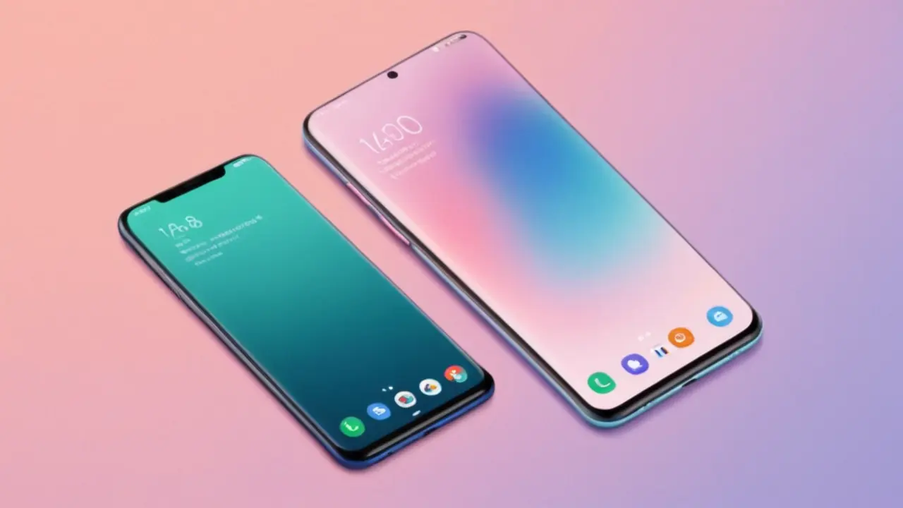 Interfaz móvil elegante, personalizable con IA