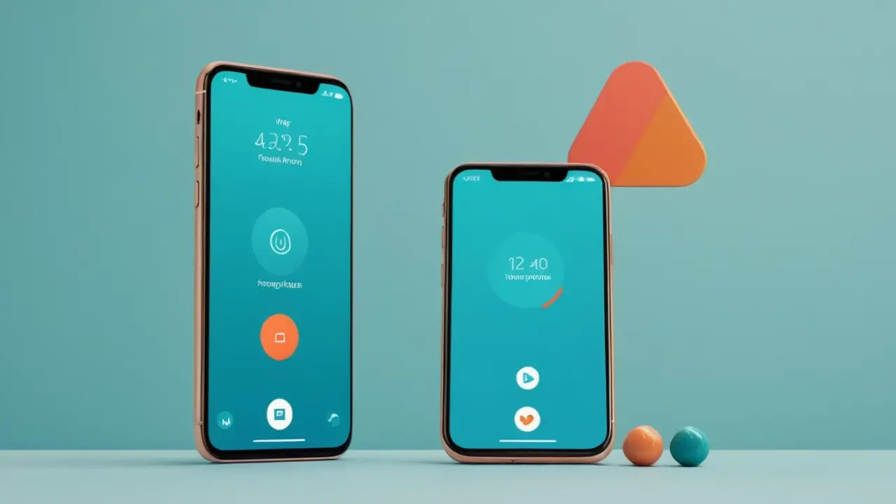 Ilustración de un smartphone con interfaz limpia