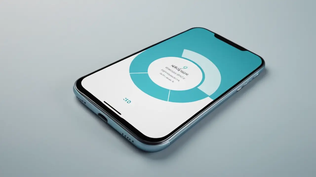 Ilustración minimalista de tecnología móvil