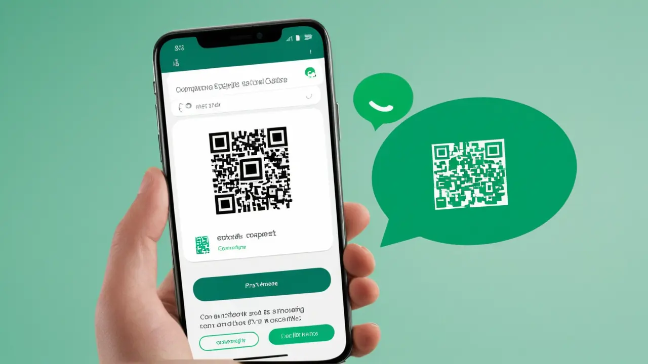 Móvil escaneando QR para unirse a WhatsApp