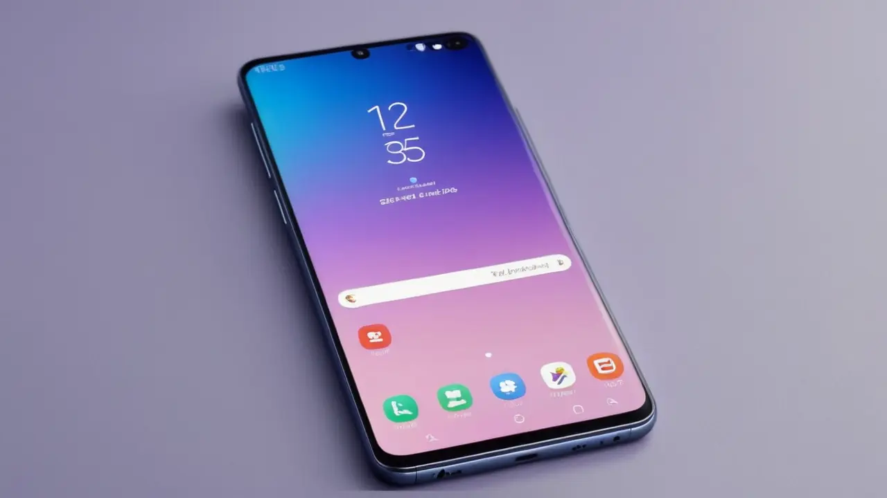 Diseño minimalista de actualización de software móvil