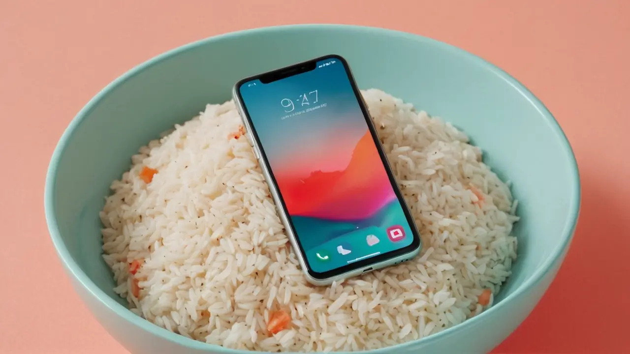 El peligroso mito del móvil en arroz