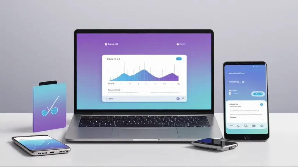 Ilustración de audio de Messenger en dispositivos