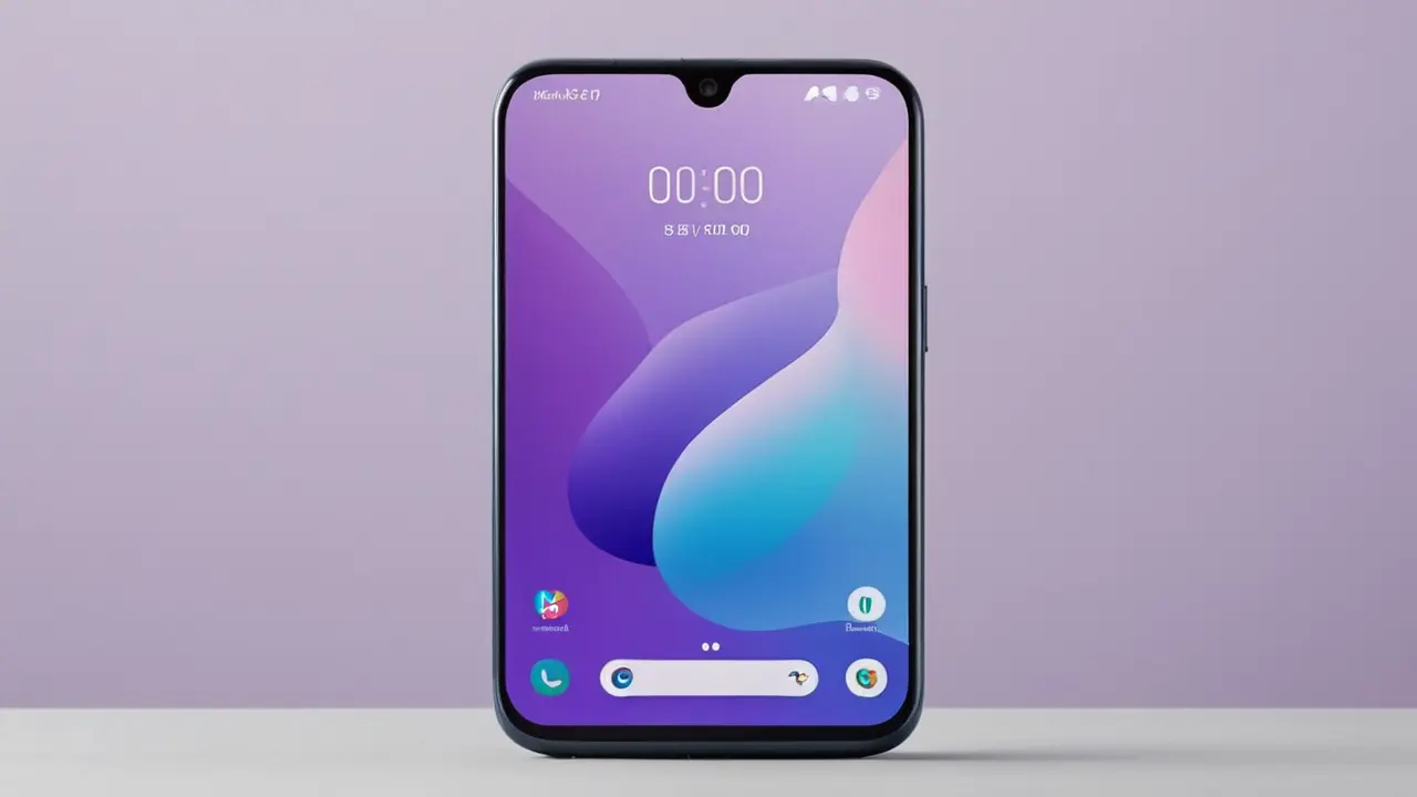 Ilustración moderna de una interfaz móvil