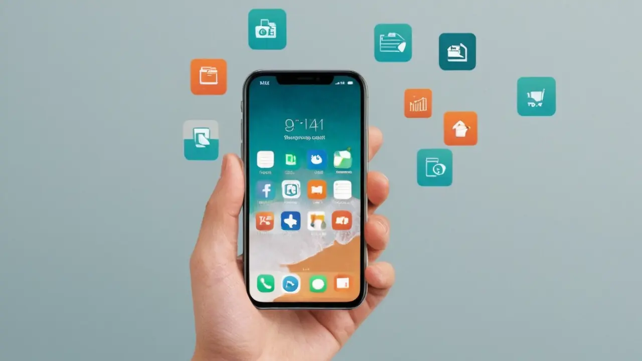 Smartphone con gestión de archivos minimalista