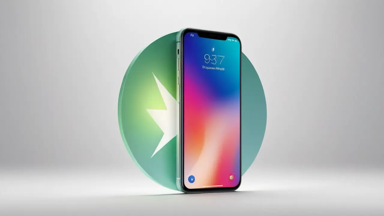 Gráfico de smartphone y sus características