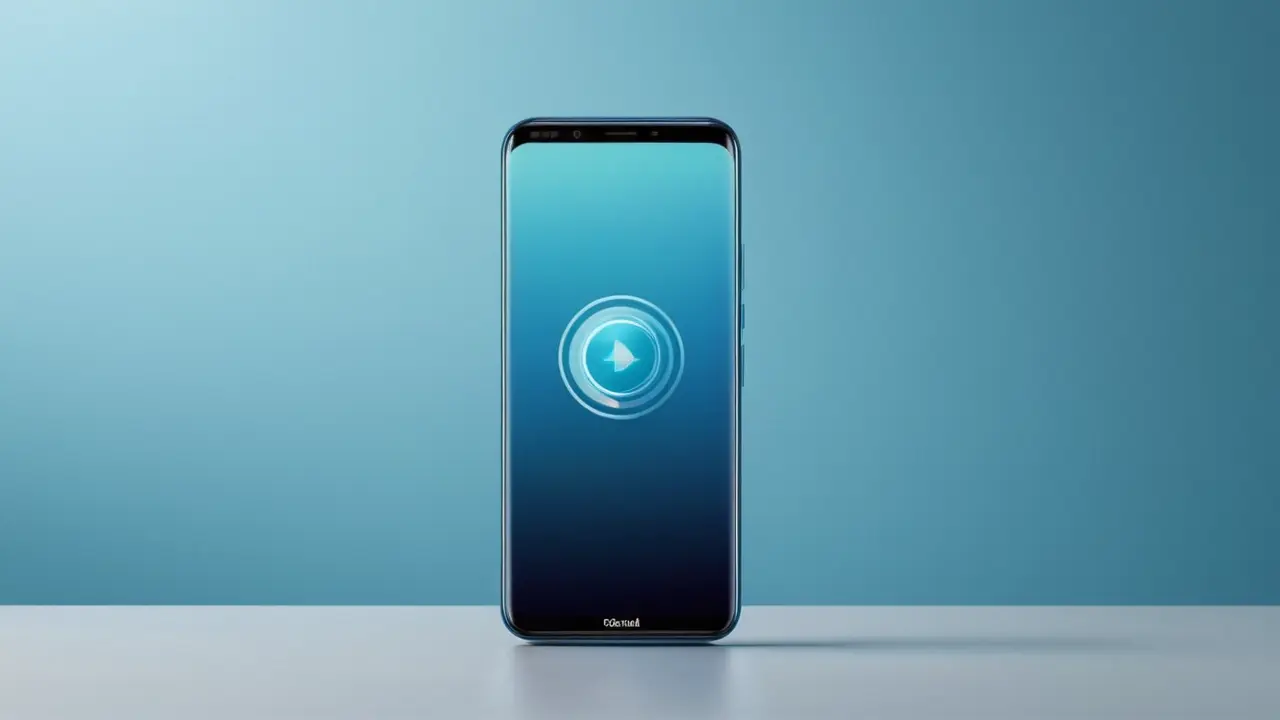 Ilustración de smartphone moderno y funcional