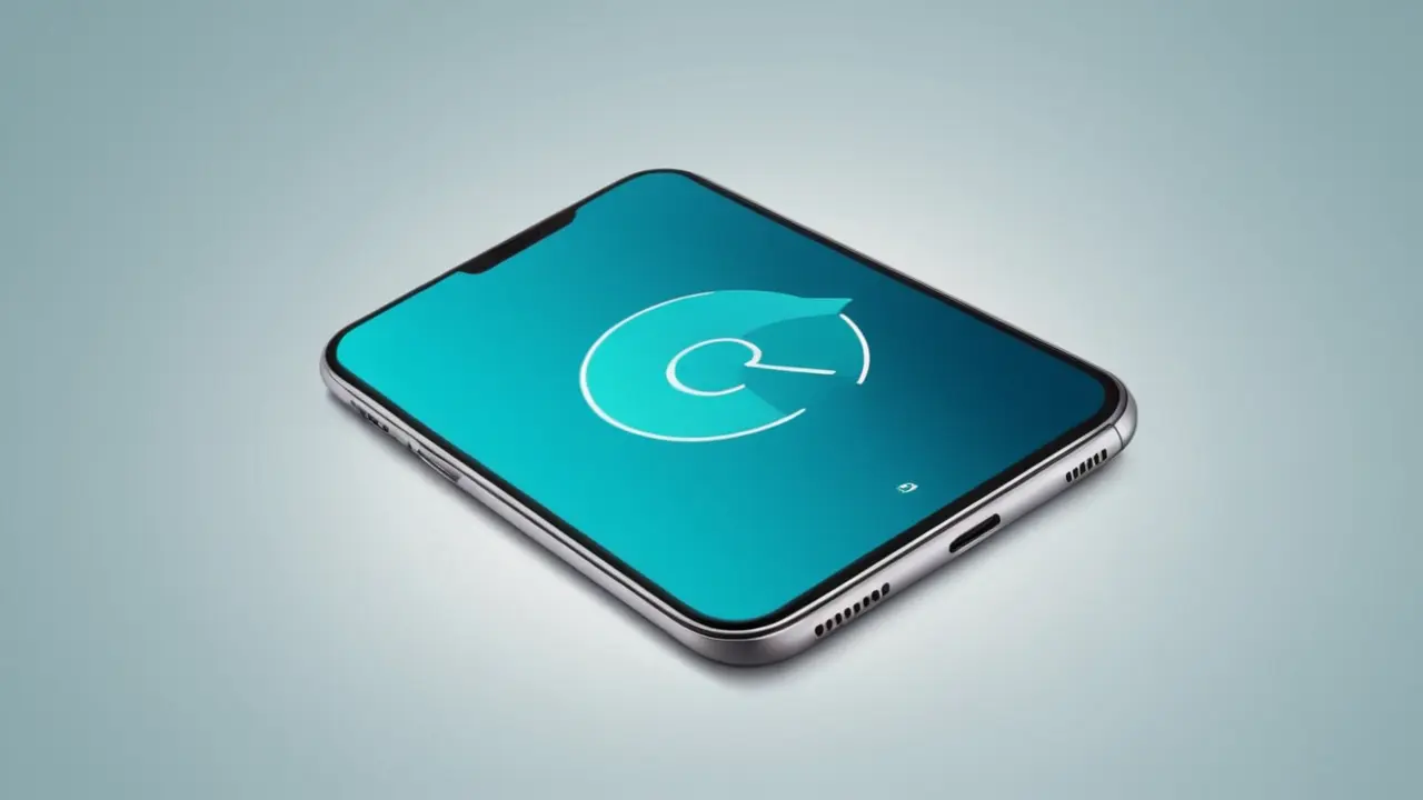 Ilustración de móvil con 5G y seguridad