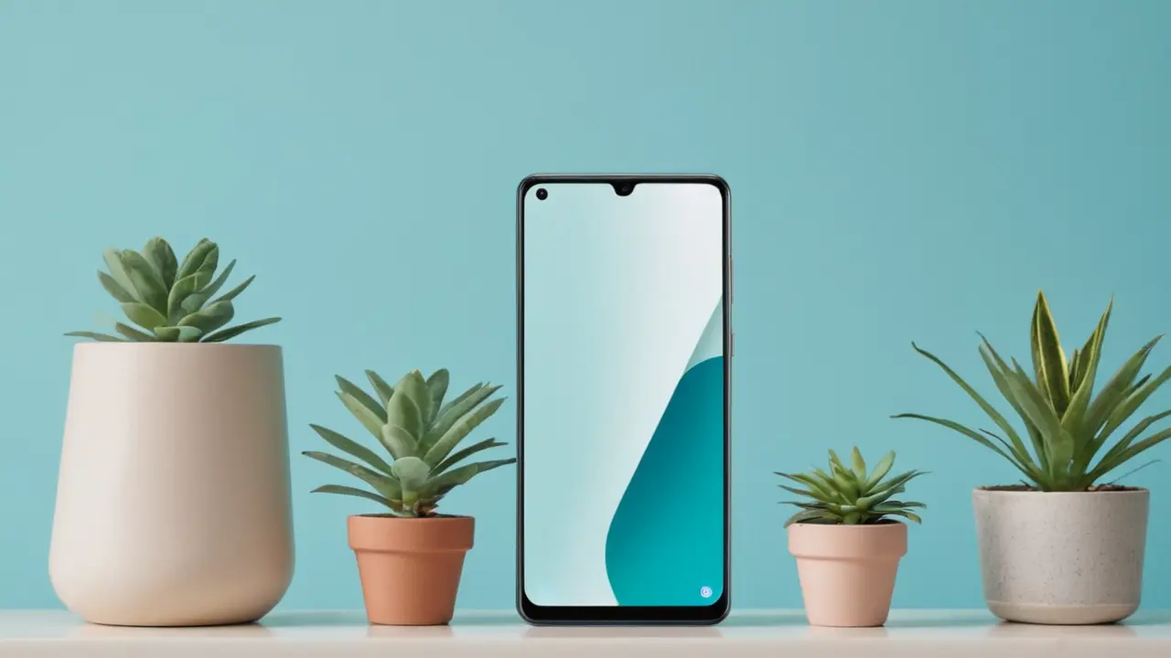 Ilustración vectorial de smartphone y su cámara