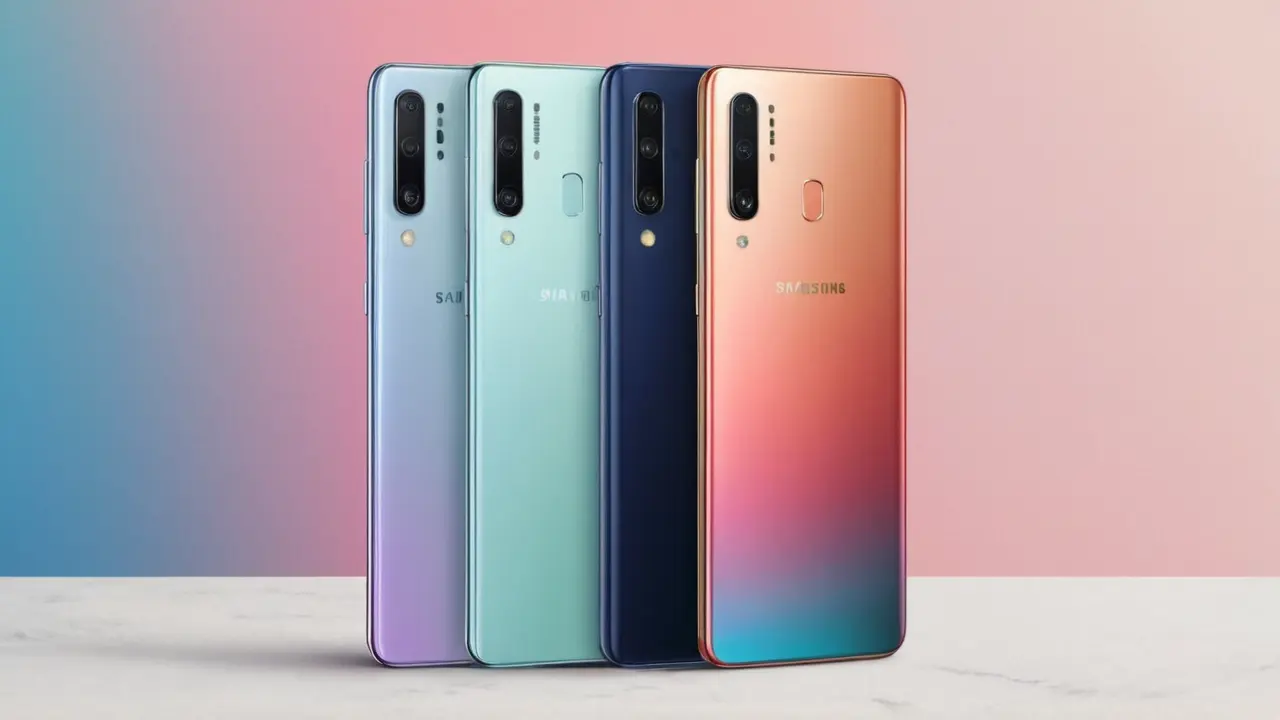 Ilustración comparando los smartphones Galaxy A50