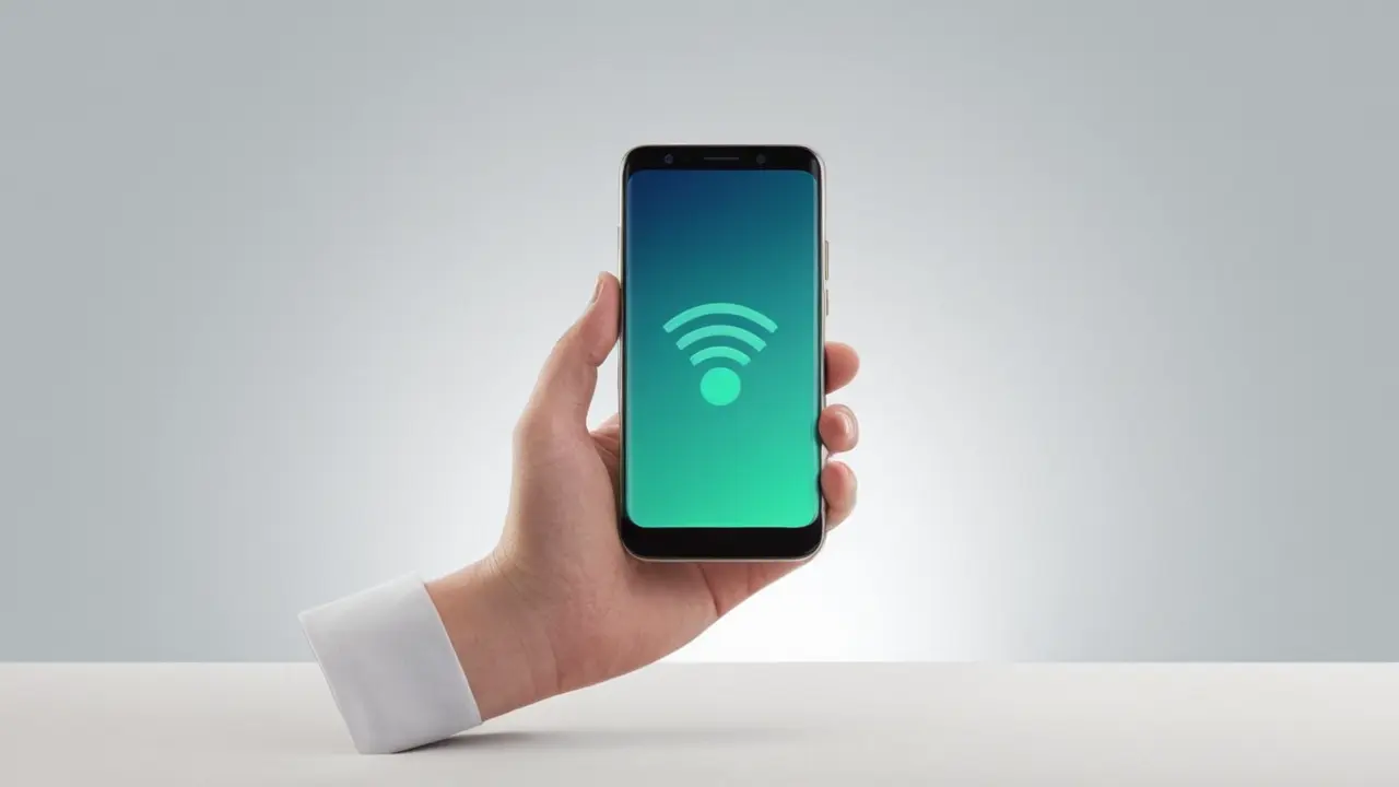 Smartphone minimalista con batería y conectividad