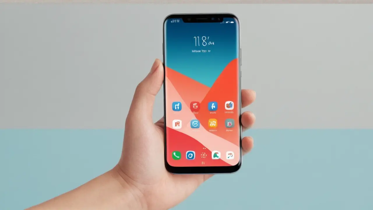Ilustración vectorial de un smartphone y funciones
