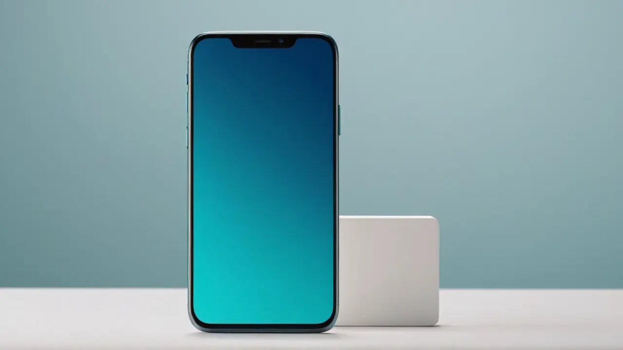 Smartphone con diseño moderno y minimalista