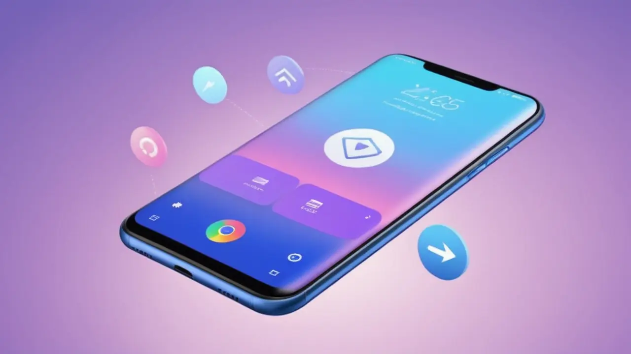 Ilustración tecnológica de un smartphone moderno