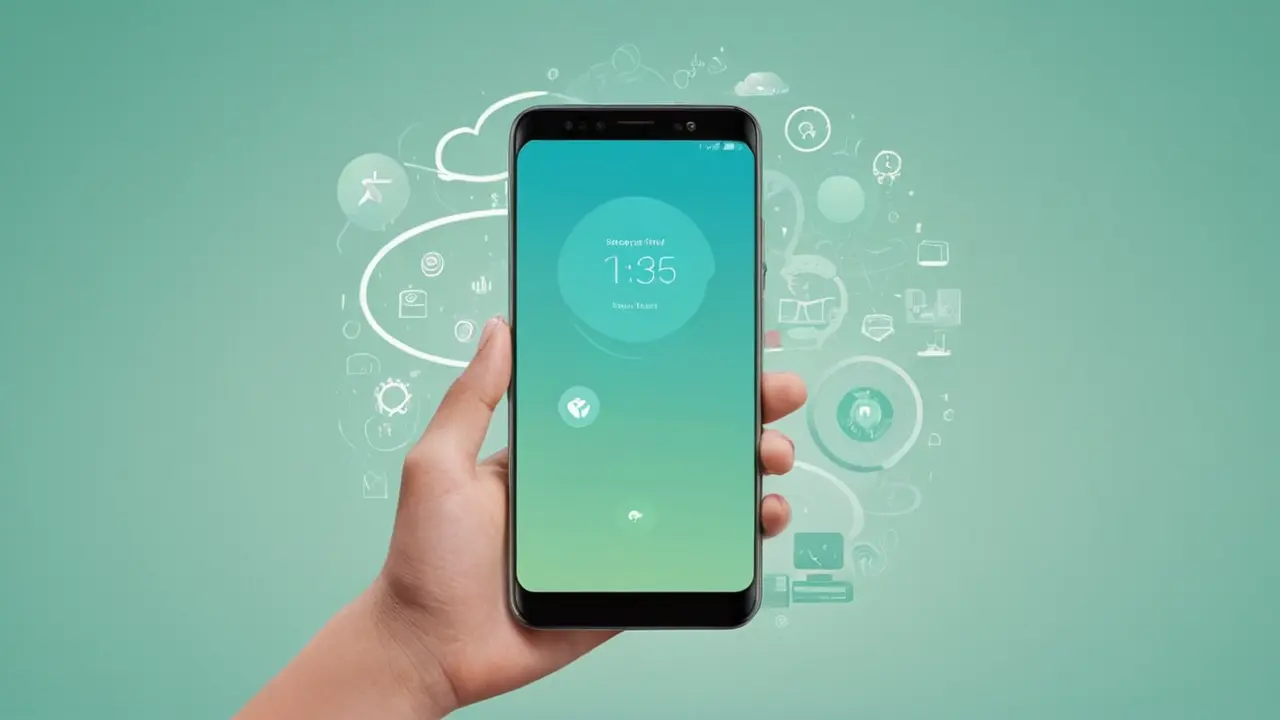 Ilustración vectorial de una interfaz móvil