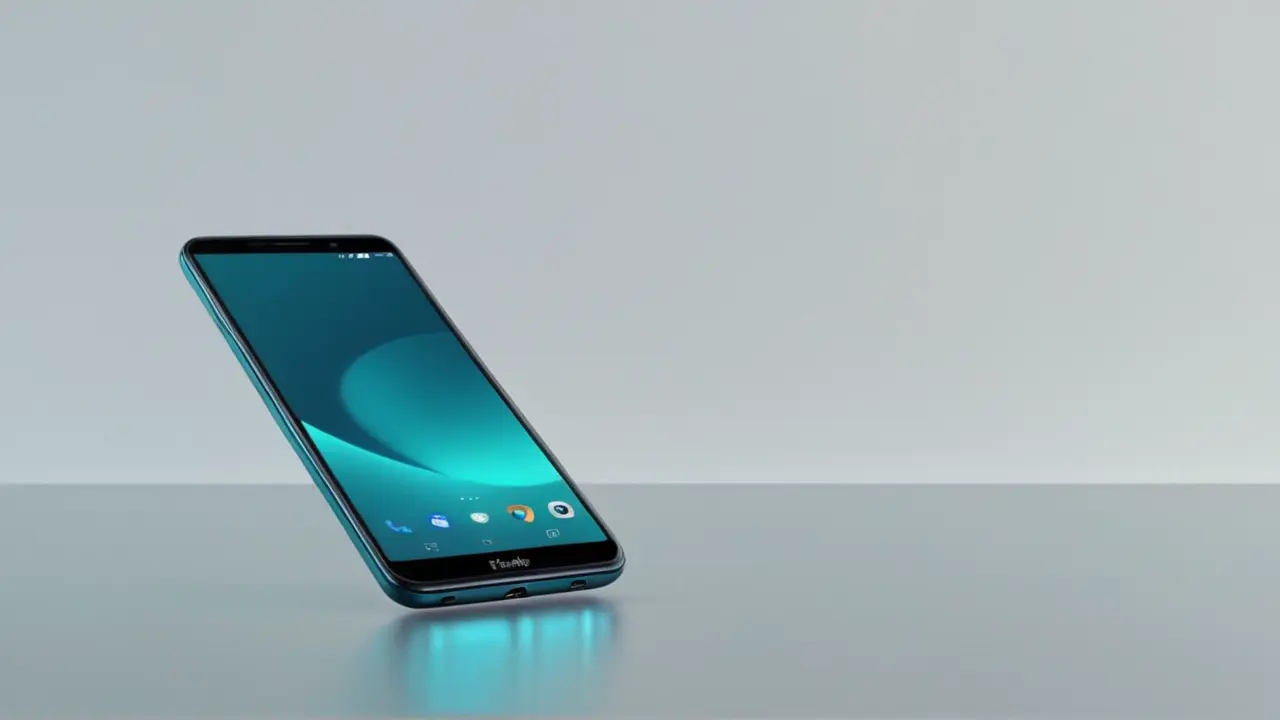 Diseño vectorial de un phablet elegante