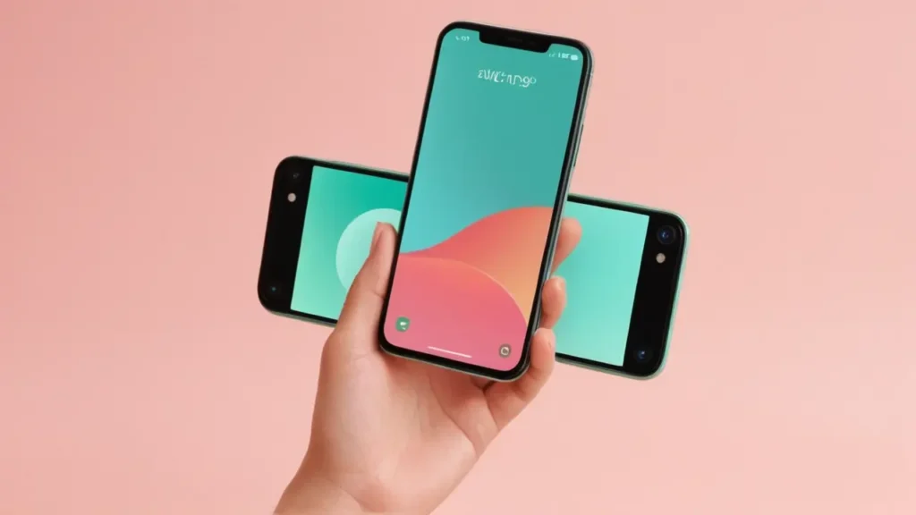 Ilustración vectorial minimalista de un smartphone
