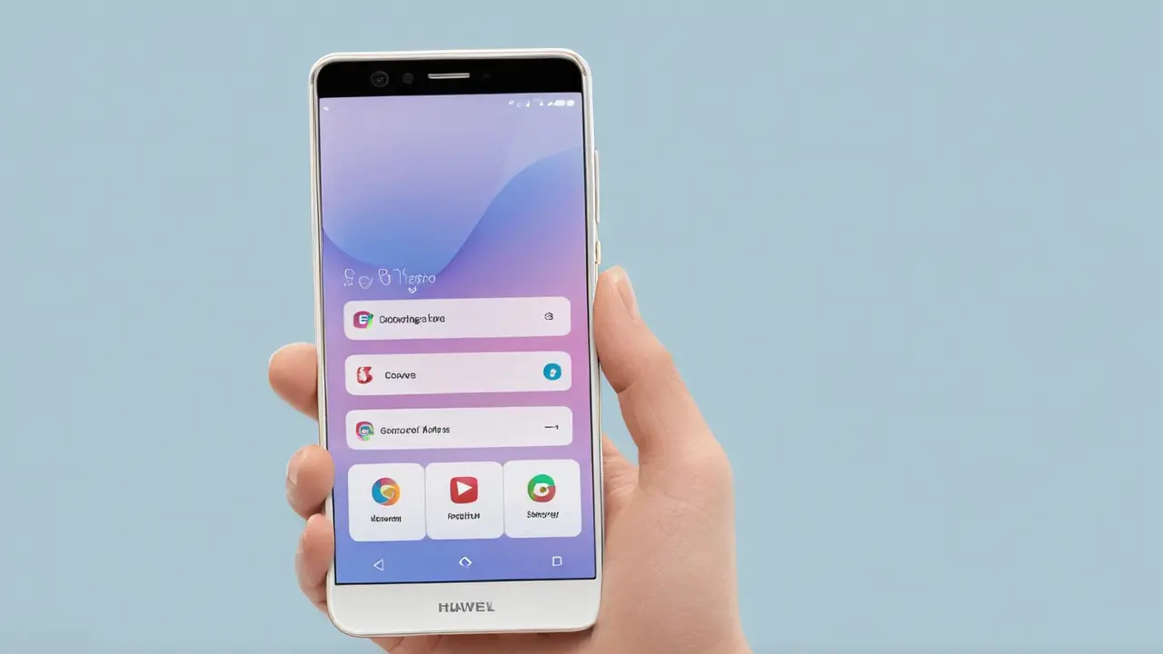 Ilustración de smartphone con interfaz flotante