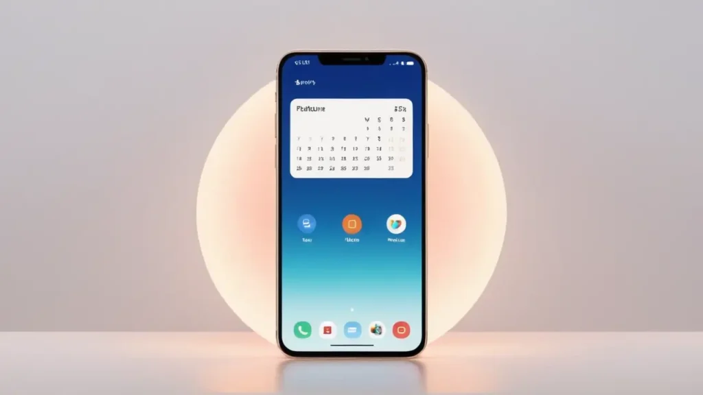 Anuncio visual del lanzamiento de un smartphone