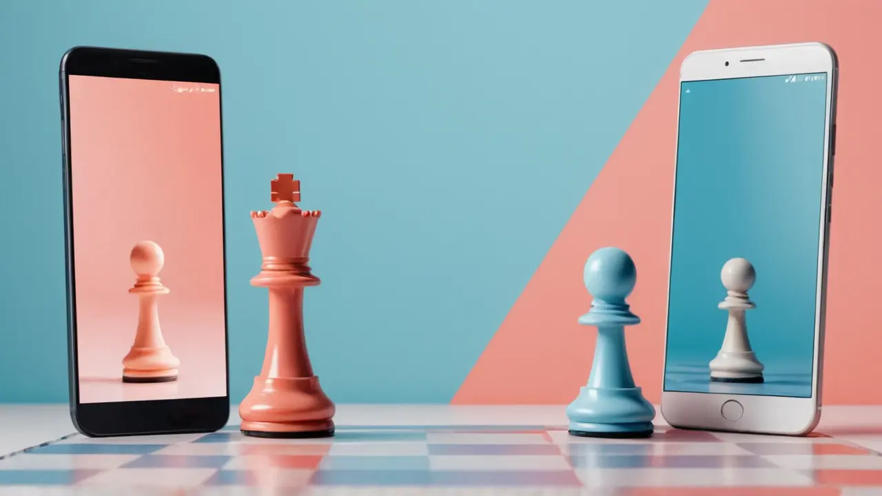 Conexión digital estratégica entre dos figuras