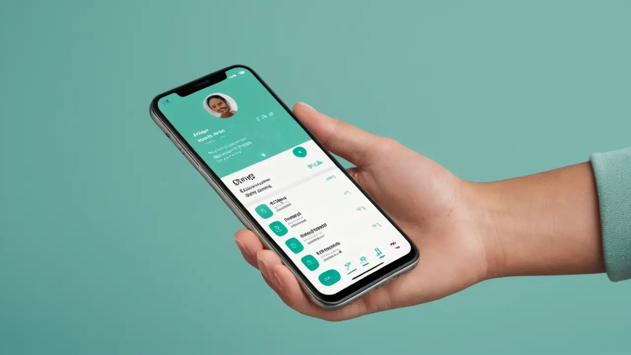 Ilustración corporativa de una app de chat