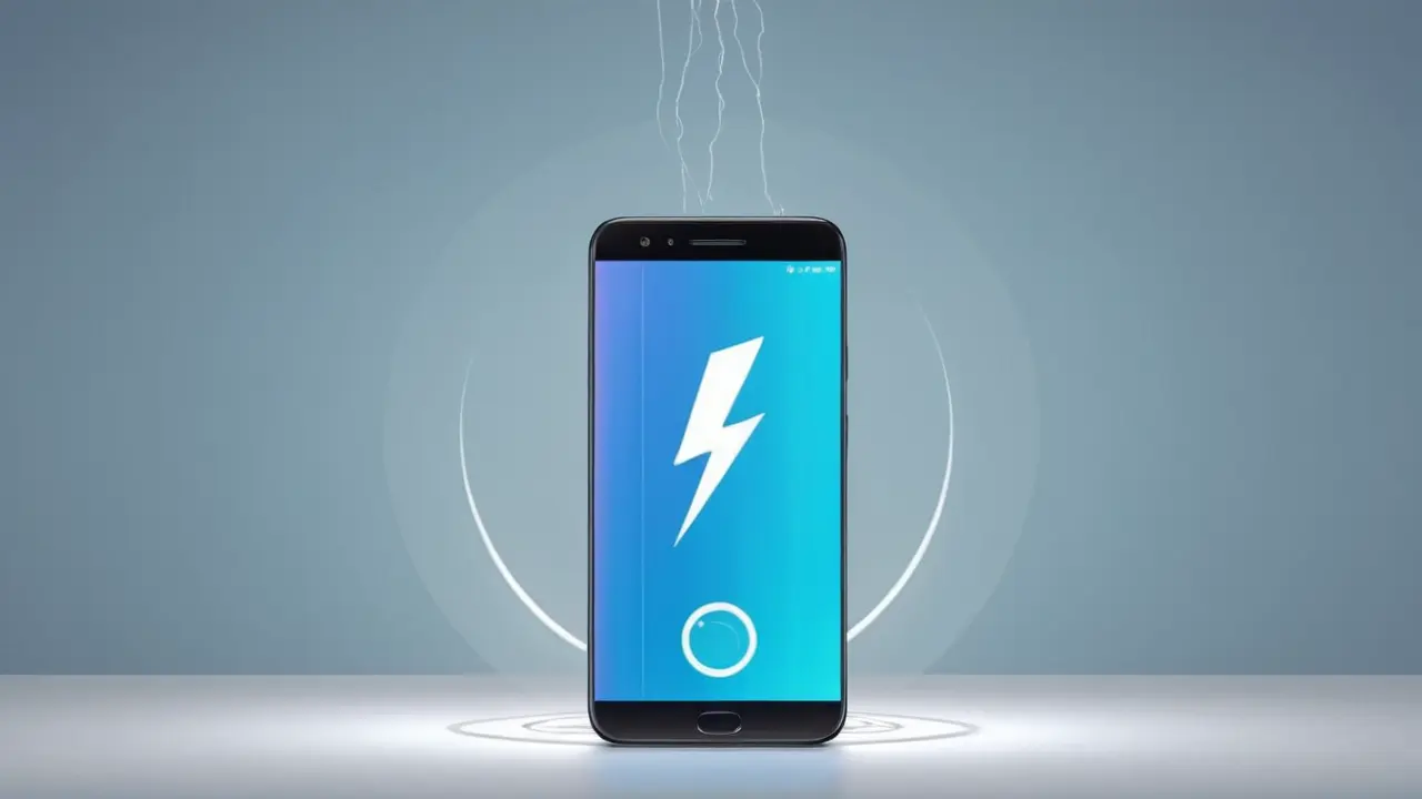 Smartphone con iconos de sus funciones