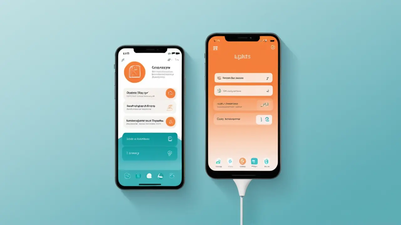 Ilustración de una app de optimización móvil