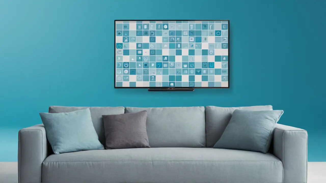 Ilustración vectorial de una moderna Smart TV