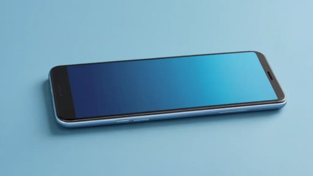 Ilustración conceptual de un smartphone y sus características
